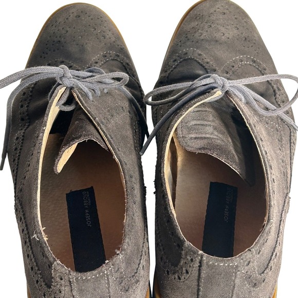 Joseph Abboud Mens Dark‎ Brown Suede Wingtip Brogue Oxford Shoes Size 8.5 main image 7
